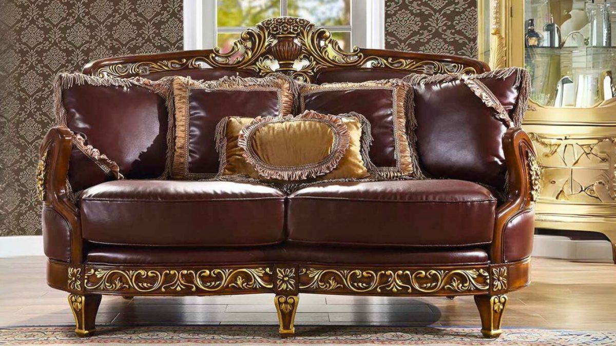 Classic Office Leather Sofa