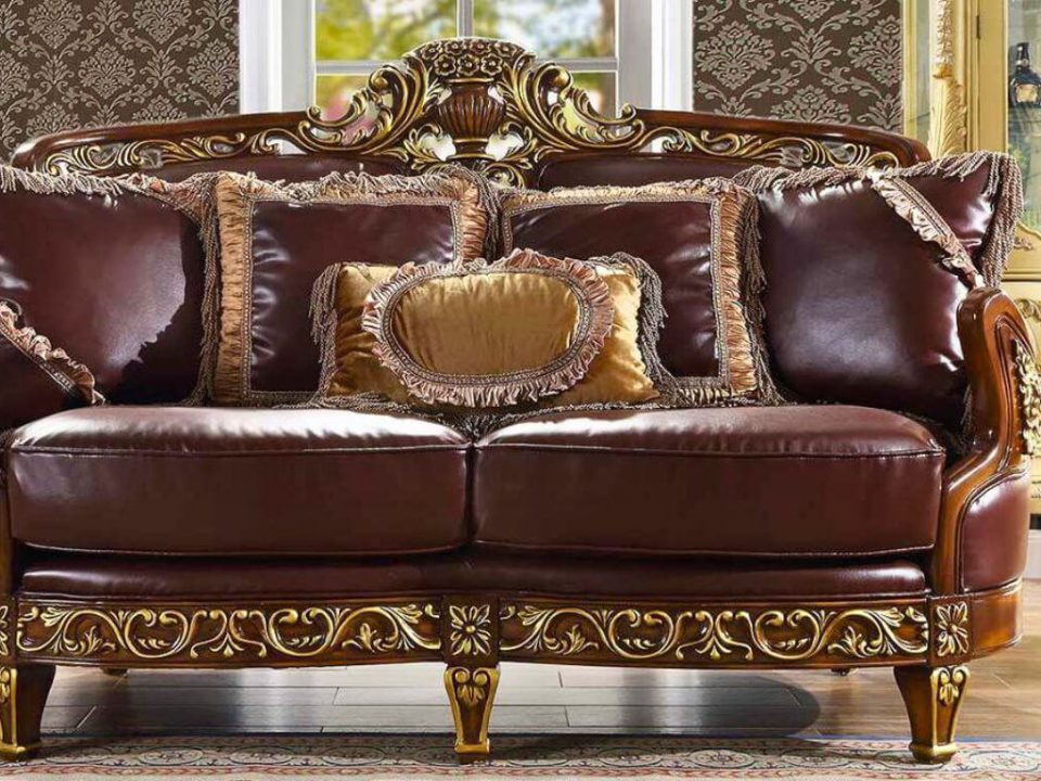 Classic Office Leather Sofa