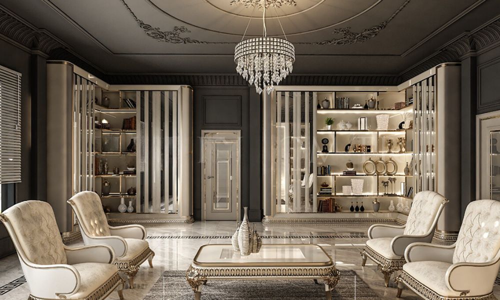 Luxury neoclassical management room
