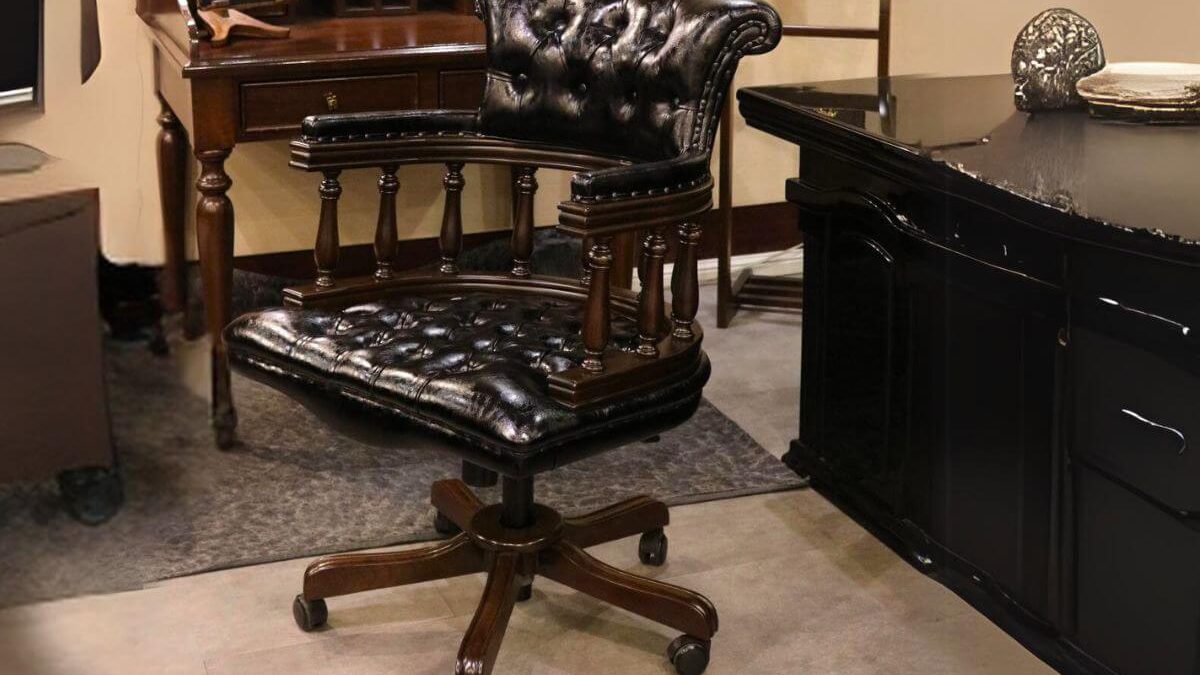 Black Leather Executive Chair