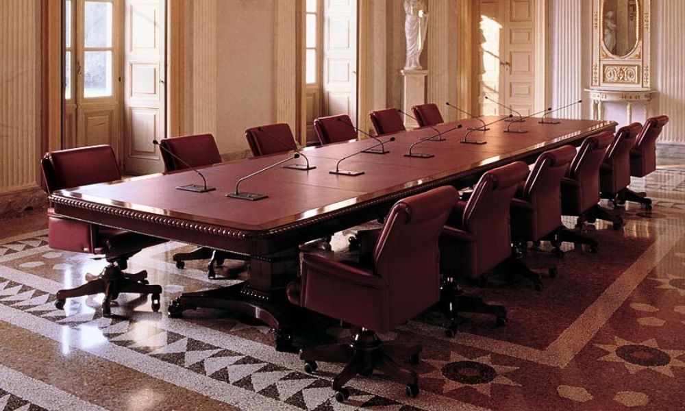 Classic Conference Table with luxury chairs